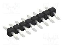 Connector: pin strips; pin header; male; PIN: 8; 2.54mm; SMT; 1x8