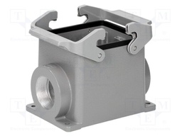 Enclosure: for Han connectors; Han; size 32B (2 x 16B); high