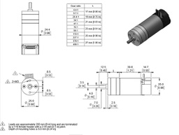 Motor: DC; with encoder,with gearbox; LP; 12VDC; 1.1A; 110rpm