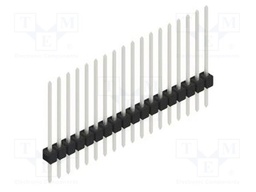 Connector: pin strips; pin header; male; PIN: 18; 2.54mm; THT; 1x18