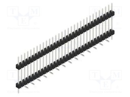 Connector: pin strips; pin header; male; PIN: 31; 2.54mm; SMT; 1x31