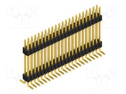 Connector: pin strips; pin header; male; PIN: 44; 1.27mm; SMT; 2x22