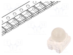 LED; SMD; 3528,PLCC4; yellow; 2000÷4000mlm; 3.4x3x3.8mm; 30°; 50mA