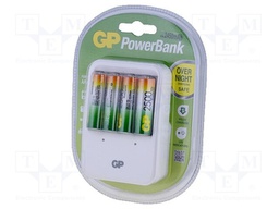 Charger: for rechargeable batteries; Ni-MH; Size: AA,AAA; Plug: EU