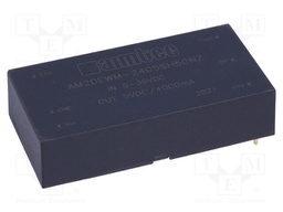 Converter: DC/DC; 20W; Uin: 9÷36V; 5VDC; Iout: 4A; 2"x1"; 27g