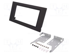 Radio mounting frame; Mercedes; 2 DIN; black