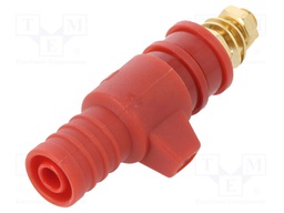 Laboratory clamp; red; 32A; 53mm; Mounting: screw; Thread: M5