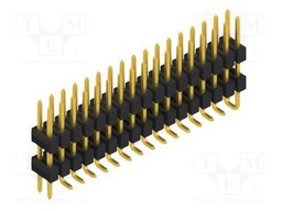Connector: pin strips; pin header; male; PIN: 34; 2.54mm; SMT; 2x17