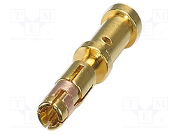 Contact; female; CuZn; gold-plated; 0.06÷1mm2; crimped