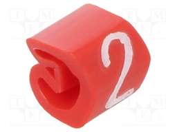 Markers for cables and wires; 1.3÷3mm; PVC; -30÷80°C; leaded