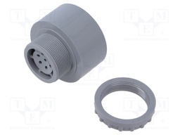 Signaller: sound; buzzer; 230VAC; 90dB(d=1m); IP30; grey