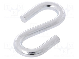 Quick link S type; steel; zinc; Size: 6mm
