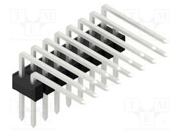 Connector: pin strips; pin header; male; PIN: 16; 2.54mm; THT; 2x8