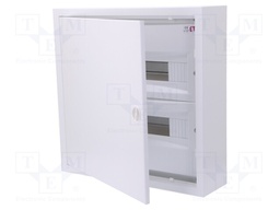 Enclosure: for modular components; IP30; light grey; steel; IK08