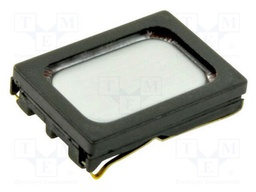 Loudspeaker; miniature; 700mW; 8Ω; 15x11x3.5mm; 20kHz; PEEK