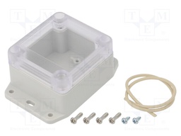 Enclosure: multipurpose; X: 60mm; Y: 65mm; Z: 40mm; with fixing lugs
