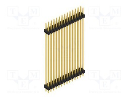 Connector: pin strips; pin header; male; PIN: 28; 2.54mm; THT; 2x14