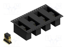Connector: pin strips; pin header; male; PIN: 12; 2.54mm; SMT; 2x6