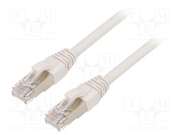 Patch cord; ETHERLINE® Cat.6a,S/FTP; 6a; stranded; Cu; LSZH; white