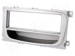 Radio mounting frame; Ford; 1 DIN; silver