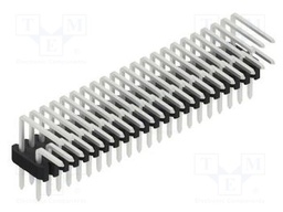 Connector: pin strips; pin header; male; PIN: 44; 1.27mm; THT; 2x22