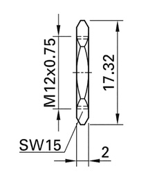 Accessories: nut; for mounting banana sockets on the panel