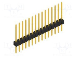Connector: pin strips; pin header; male; PIN: 15; 2.54mm; THT; 1x15