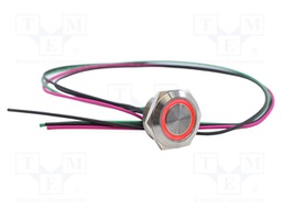 Switch: vandal resistant; Pos: 2; SPST-NO; 2A/36VDC; IP67; OFF-(ON)