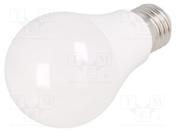 LED lamp; warm white; E27; 230VAC; 8.5W; 200°; 3000K