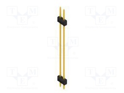 Connector: pin strips; pin header; male; PIN: 2; 2.54mm; THT; 2x1