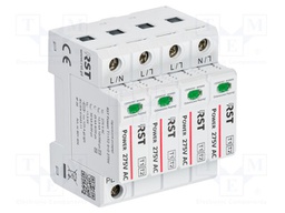 Surge arrester; Type 1+2; In 8/20us: 50kA; Uoper.max: 275VAC; IP20