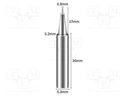 Tip; chisel; 0.8mm; for soldering station