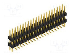 Connector: pin strips; pin header; male; PIN: 42; 2.54mm; SMT; 2x21