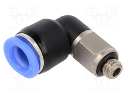 Push-in fitting; angled; M5; -0.95÷10bar; 6mm