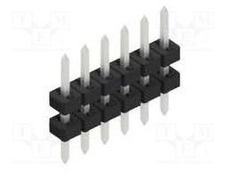Connector: pin strips; pin header; male; PIN: 6; 2mm; THT; 1x6; 100V