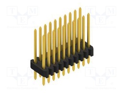Connector: pin strips; pin header; male; PIN: 20; 1.27mm; THT; 2x10