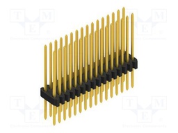 Connector: pin strips; pin header; male; PIN: 32; 1.27mm; THT; 2x16