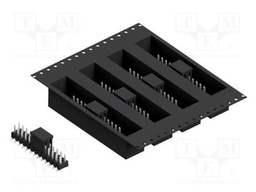 Connector: pin strips; pin header; male; PIN: 26; 2.54mm; SMT; 2x13
