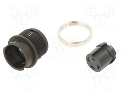 Socket; Connector: circular; 678; female; PIN: 3; unshielded; 7A