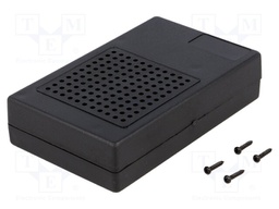 Enclosure: multipurpose; X: 73.5mm; Y: 118mm; Z: 29mm; ABS; black