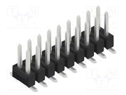 Connector: pin strips; pin header; male; PIN: 18; 2.54mm; SMT; 2x9