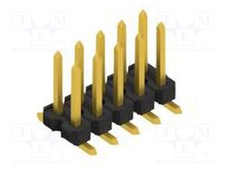 Connector: pin strips; pin header; male; PIN: 10; 2.54mm; SMT; 2x5