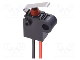 Microswitch SNAP ACTION; with lever with end bended out; Pos: 2