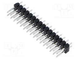 Connector: pin strips; pin header; male; PIN: 32; 2.54mm; THT; 2x16
