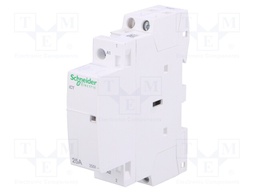 Contactor: 1-pole installation; NO; 230÷240VAC; 25A; DIN; ICT; 500V