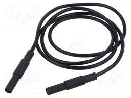 Test lead; 32A; banana plug 4mm,both sides; insulated; Len: 1m