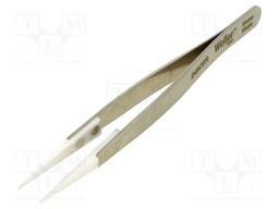 Tweezers; 130mm; Blades: straight; Blade tip shape: sharp