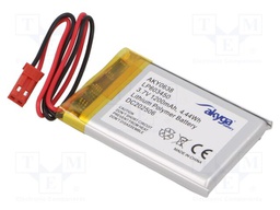 Re-battery: Li-Po; 3.7V; 1200mAh; cables,JST SYP-02T-1 socket