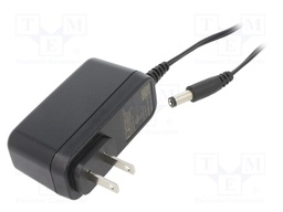 Power supply: switched-mode; voltage source; 5VDC; 2.1A; 12W; plug
