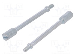 Screw for D-Sub connectors; M2,6; Thread len: 5.2mm
